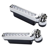 Magideal - 2 Uds Luces Led Para Vehículos Con Energía Eólica Decoración De Lámpara Exterior, Pp, Luz Diurna Luz De Circulación Diurna Para Camiones Auto Blanco