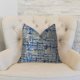 thumbnail image 2 of Cojín decorativo Plutus Brands Plutus Abstract Plaid 66x66 cm azul marino/azul/gris, 2 of 2