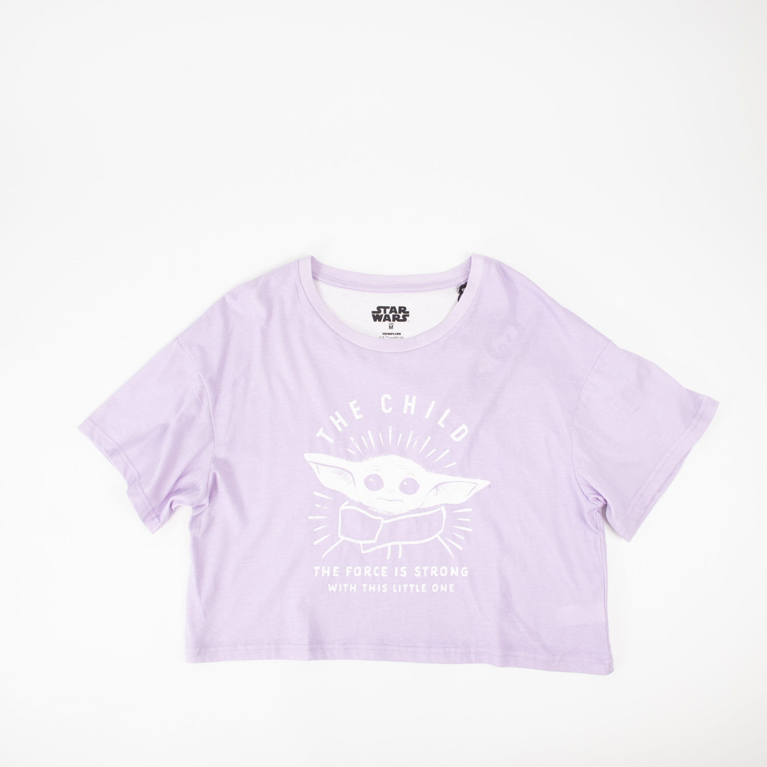 Polera Mujer Baby Yoda Gris Mandalorian Gris Star Wars