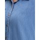 thumbnail image 5 of INSPIRE CHIC Vestido Camisero de Mezclilla para Mujer Regreso a Clases Manga Corta Botones Casual Midi Vestido Azul Cielo S, 5 of 6