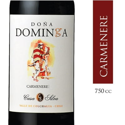 Vino Tinto Carmenere Reserva Botella 750 Ml Doña Dominga