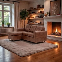 Muebles Altiro - Seccional Emanuel Cuero Sintetico Pu Caramelo