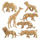 thumbnail image 4 of Figuras De Animales - 7 Piezas De Juguetes Educativos De Bosque De Modelo De Acción Dorada Realista, 4 of 5