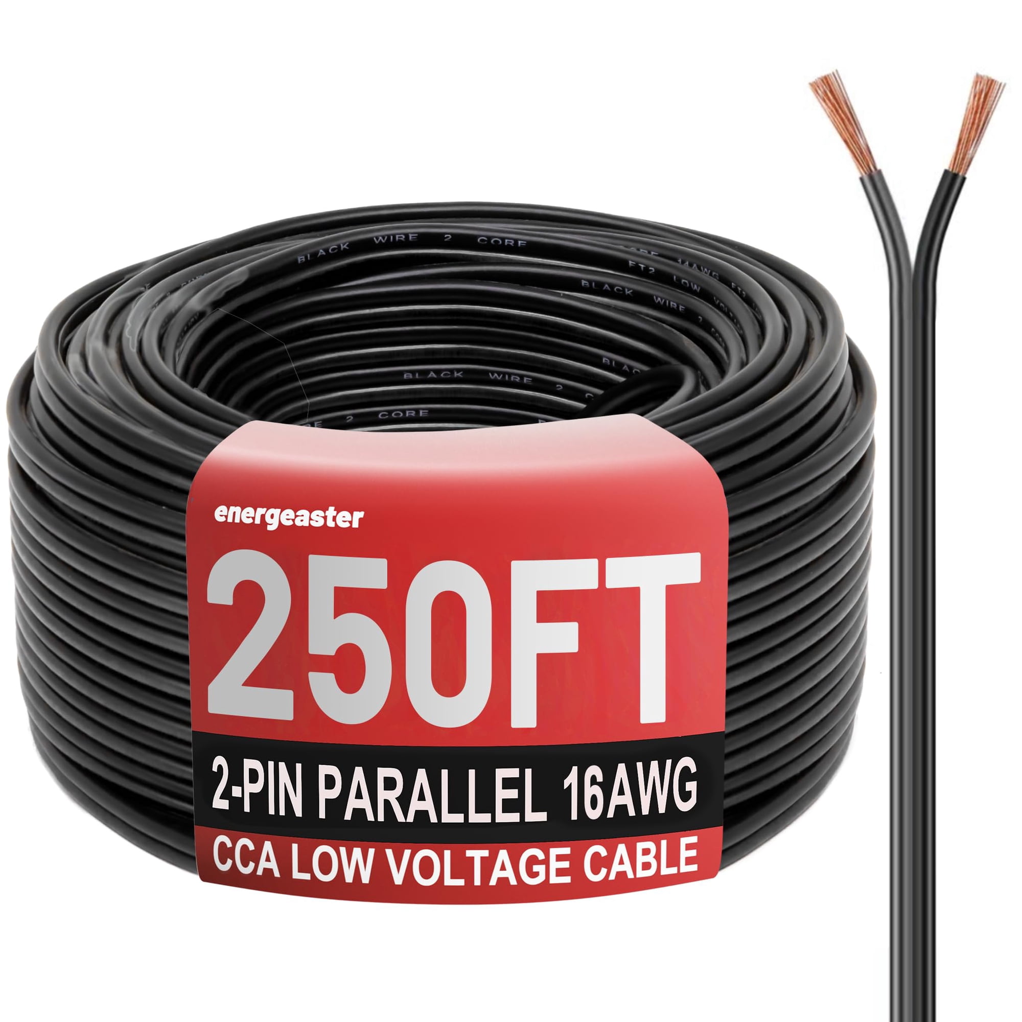 Energeaster - Landscape Wire Aluminio Revestido De Cobre Calibre 16 250 Pies