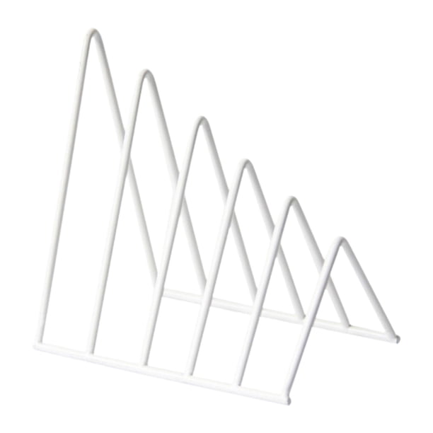 Organizador De Sujetalibros, Clasificador De Carpetas De Archivos, Oficinas, Escritorio Con Extremo De Libro, Estantería Triangular, Color Blanco