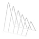 thumbnail image 3 of Clasificador de Carpetas de Archivos, Organizador de Sujetalibros, Decoración de Escritorio, Estantería Triangular, Soporte para Libros para Revistas Blanco, 3 of 5