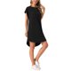 thumbnail image 4 of Vestido Mini de Playa Suelto con Bolsillos y Cuello Redondo de Manga Corta para Mujer INSPIRE CHIC XL Negro, 4 of 6