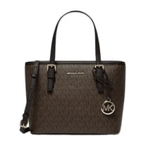 Cartera Michael Kors Tote Xs Carry All Jet Set, Color Café
