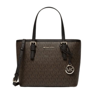 Cartera Michael Kors Tote Xs Carry All Jet Set, Color Café