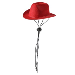 Ioensy - Cute Pets Hat Headwear Tela No Tejida Suave Para Fiesta Con Holiday Red