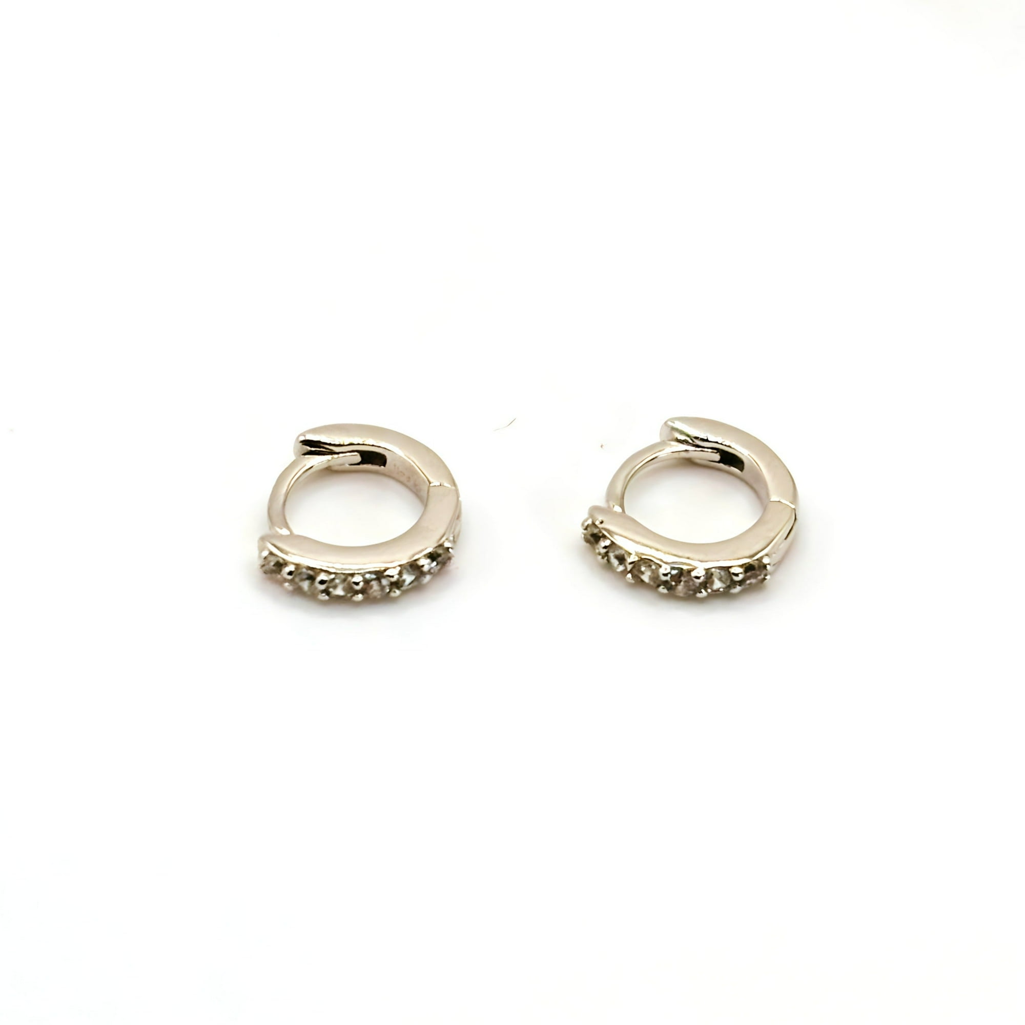 Tiana Joyas - Aro Argollas Con Circones De Plata 925