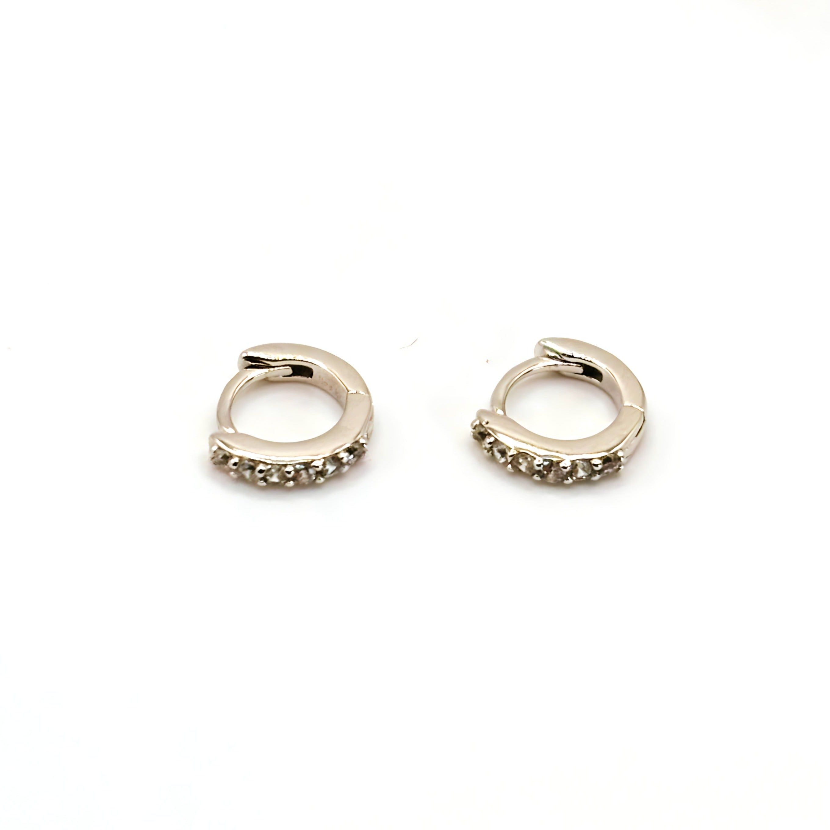 Tiana Joyas - Aro Argollas Con Circones De Plata 925