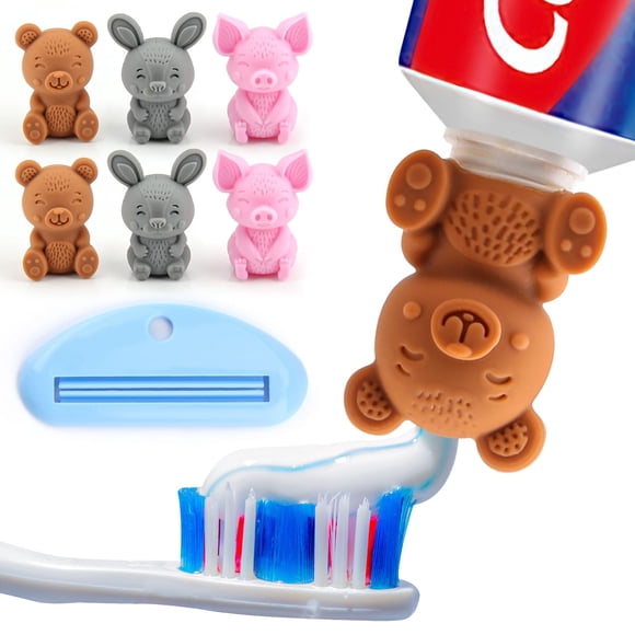 Tapas para tubo de pasta de dientes Tilcare, pack de 6, silicona libre de BPA