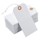 thumbnail image 2 of 100 Uds etiquetas de regalo con cadena etiquetas colgantes en blanco con agujero etiqueta de papel DIY etiquetas de precios de joyería para favores de 12x6cm, 2 of 5
