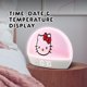 thumbnail image 3 of Reloj despertador Hello Kitty LED multicolor con carga USB, 3 of 6