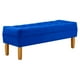 thumbnail image 2 of Banqueta Wood 2c Felpa 04 Azul Rey, 2 of 4