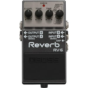 Pedal De Reverberación Boss Rv-6 Digital Mono/Estéreo Con Expresión
