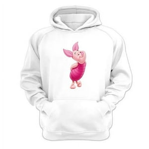 Genérico - Polerón Canguro Puerquito Pooh Blanco Talla Xl Unisex