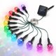 thumbnail image 1 of Set 12 Mini Estacas Solares Led Rgb Multicolor Jardín 10cm, 1 of 9