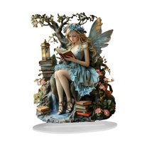 Bothyi - Letrero De Elfo De Hadas Bohemio 2D Para Estantería, Dormitorio Y Escritorio