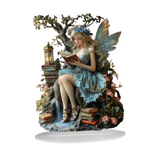 Bothyi - Letrero De Elfo De Hadas Bohemio 2D Para Estantería, Dormitorio Y Escritorio