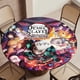 thumbnail image 5 of Demon Slayer-theme Fitted Round Tablecloths Elastic Edged Table Covers Waterproof Table Cloth for Kitchen Holiday Party Tables Decor 150cm, 5 of 6