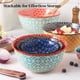 thumbnail image 5 of Cuencos para mezclar DOWAN Ceramic Colorful 3.5/2/1 L, juego de 3, 5 of 8