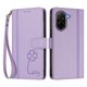 thumbnail image 3 of Funda Cartera Trébol para Xiaomi Poco C71 4G con Ranuras Tarjetas y Carga Inalámbrica Morado claro, 3 of 6
