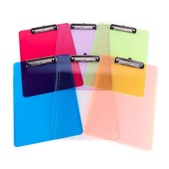 Portapapeles Super Z Outlet 23 x 32 cm Pack de 6 Transparentes