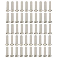 Ioensy - 50 Uds. De Pezones Para Radios De Bicicleta, Decoración De Radios, Puntas Para Extremos, Tapa Para Radios De Bicicleta, 16Mm, 14G, Argent
