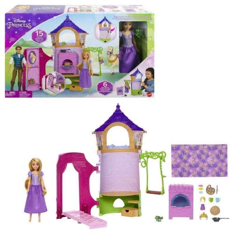 Disney Princess - Casa De Muñecas Torre De Rapunzel.