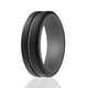 thumbnail image 1 of Anillo de boda de caucho de silicona ROQ Comfort Fit gris y negro, 1 of 6