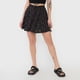 thumbnail image 2 of Falda Mujer Cintura Botones Negro Mini Print Corona, 2 of 5