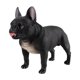 thumbnail image 4 of Estatua De Perros Figurine House -Harming Dormitorio Estantería Simulación Modelo Adorno Negro Bulldog Francés, 4 of 5