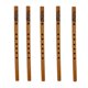 thumbnail image 3 of Flauta de bambú china de 5 piezas xiao instrumento musical de viento de madera, 3 of 5