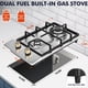 thumbnail image 5 of Cocina a gas LLAMA VIVA de 30 cm, 2 quemadores, convertible LPG/NG, 5 of 7