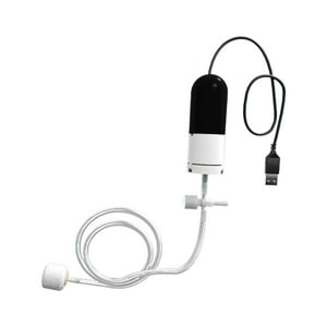Genérico - Bomba Aireadora Para Pecera, Burbujeador, Estanque Usb, Bomba De Aire Portátil De Emergencia Para Acuario, Piedra De Aire