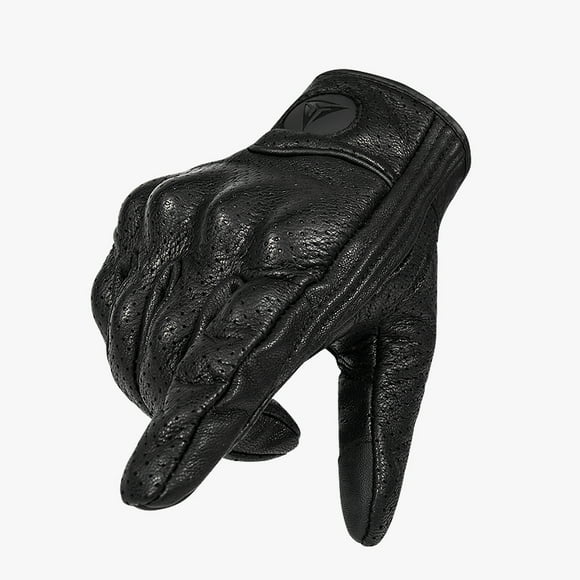 Guantes para motociclismo de cuero perforado Motowolf 0302 - Talla 2XL