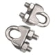 thumbnail image 1 of Abrazaderas De Cable De Acero De 2 Piezas, Fijación Fiable Para Pancartas, Vallas Y Clips De 6 Mm., 1 of 5