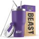 thumbnail image 1 of Vaso Greens Steel Beast de acero inoxidable, 900 ml, color morado, 1 of 8