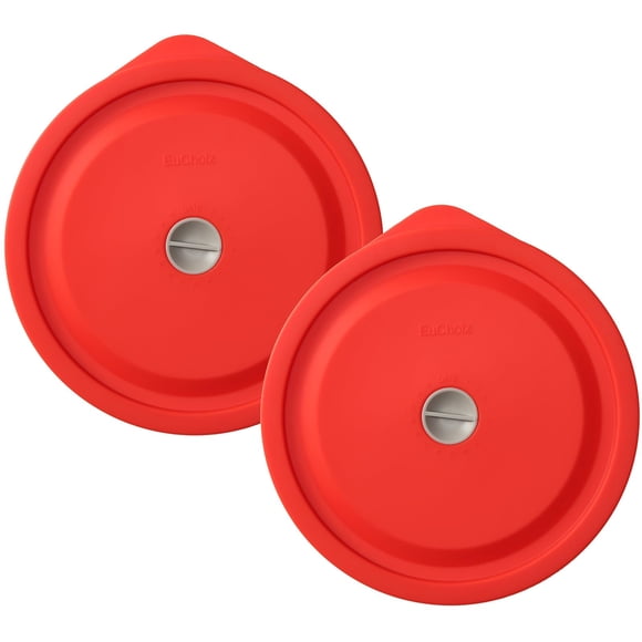 Tapas de repuesto EuChoiz para Pyrex 7201-PC, 4 tazas, paquete de 2, rojas