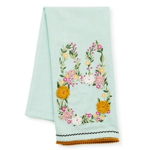 Paño De Cocina Mackenzie-Childs De Algodón Bordado Con Estampado Floral