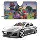 thumbnail image 1 of Dino Ranch Parasol para Parabrisas Delantero Protector Plegable, Visera Solar para Auto Bloquea Rayos UV Mantiene tu Vehículo Fresco 130cm*70cm, 1 of 6
