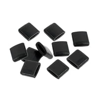 Magideal - 10X Topes De Goma Para Freidora De Aire, Piezas De Repuesto Para El Hogar, Color Negro, Antiarañazos, Bandeja Para Freidora De Aire, Patas De Goma Par