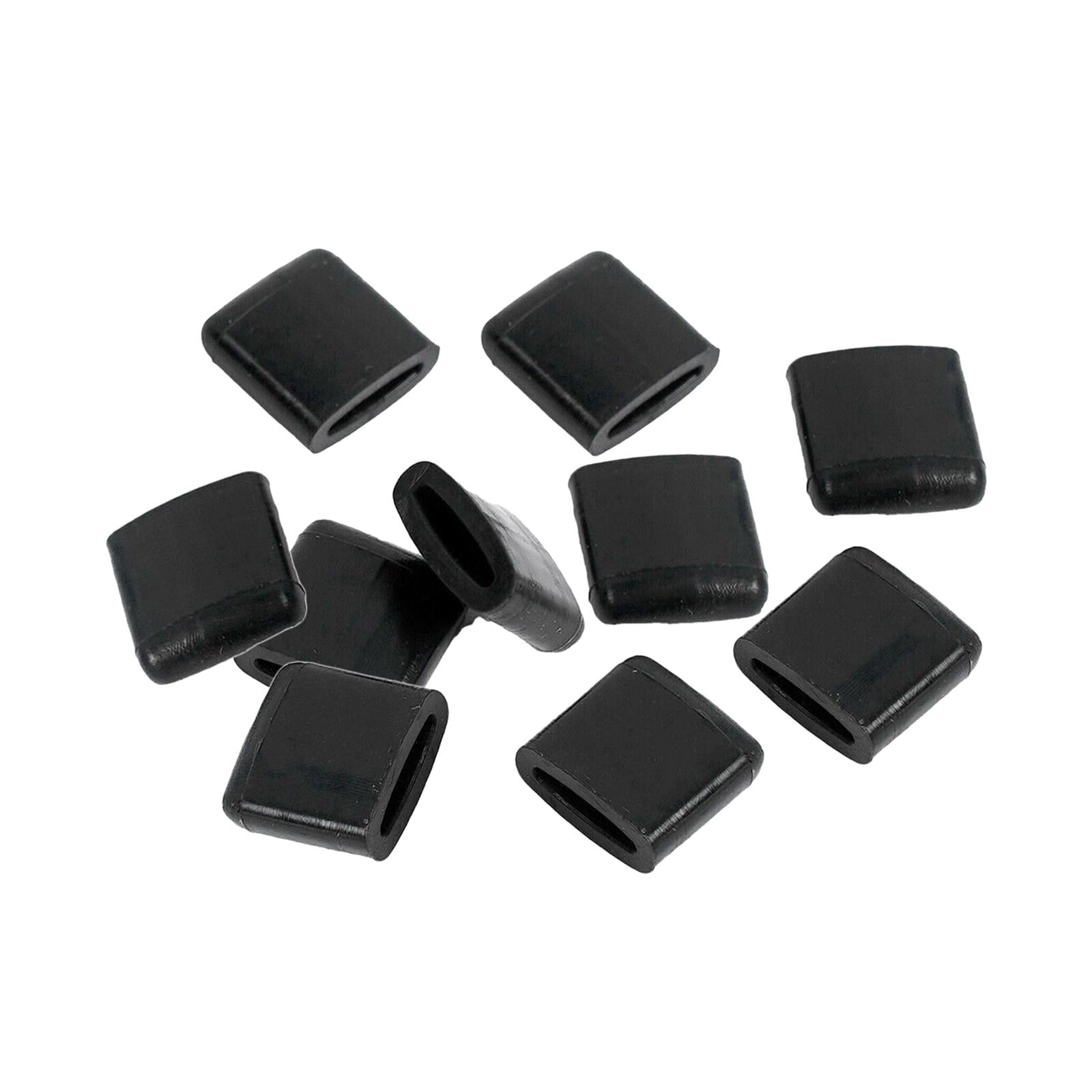 Magideal - 10x Topes De Goma Para Freidora De Aire, Piezas De Repuesto Para El Hogar, Color Negro, Antiarañazos, Bandeja Para Freidora De Aire, Patas De Goma Par