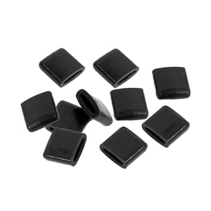 Magideal - 10X Topes De Goma Para Freidora De Aire, Piezas De Repuesto Para El Hogar, Color Negro, Antiarañazos, Bandeja Para Freidora De Aire, Patas De Goma Par