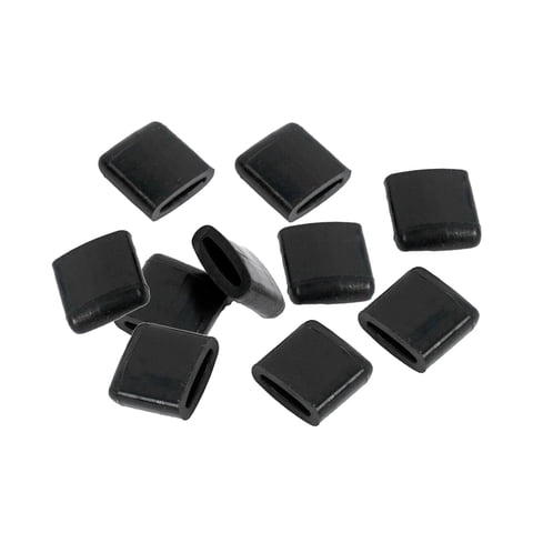 Magideal - 10X Topes De Goma Para Freidora De Aire, Piezas De Repuesto Para El Hogar, Color Negro, Antiarañazos, Bandeja Para Freidora De Aire, Patas De Goma Par