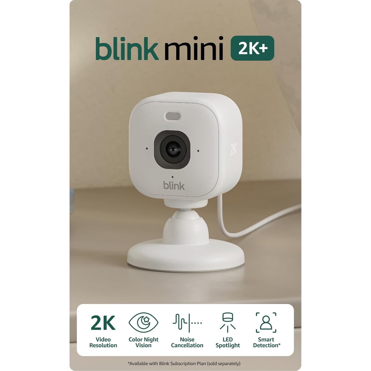 Cámara Seguridad Blink Mini 2k Interior Audio Bidireccional