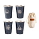 thumbnail image 1 of Juego De Tazas De Acero Inoxidable De 4 Piezas, Tazas Para Bebidas De 350ml Para Bebidas De Senderismo, 1 of 5