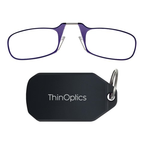 Funda Rectangular Con Llavero Thinoptics Para Gafas De Lectura